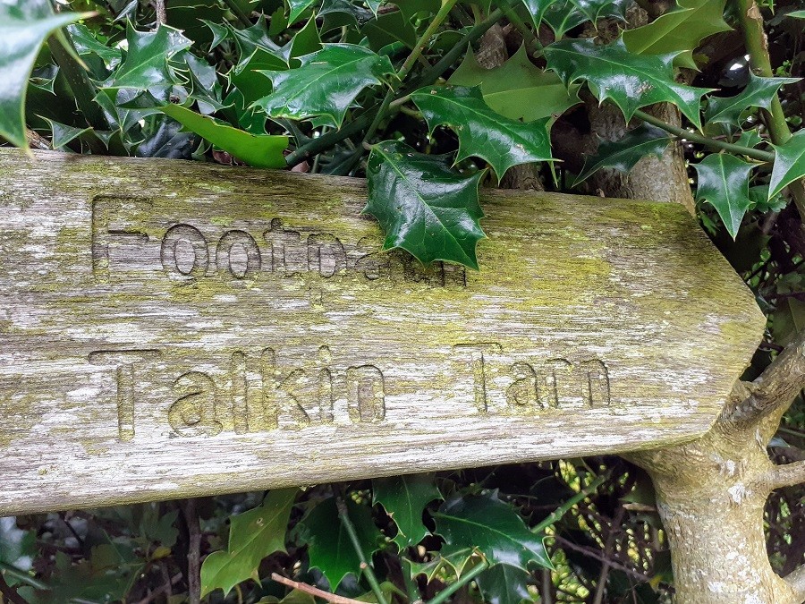 Sign to Talkin Tarn Country Park